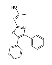 N-(4,5-diphenyl-1,3-oxazol-2-yl)acetamide结构式