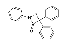 2,4,4-triphenyl-[1,2]thiazetidin-3-one结构式