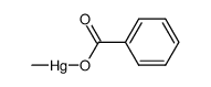 benzoic acid , methylmercury-benzoate Structure
