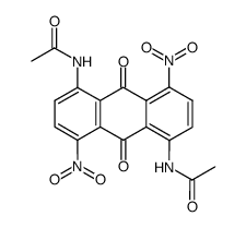 N,N'-(9,10-dihydro-4,8-dinitro-9,10-dioxo-1,5-anthracenediyl)bisacetamide结构式