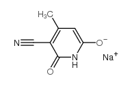 1,2-dihydro-6-hydroxy-4-methyl-2-oxonicotinonitrile, sodium salt Structure