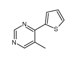 5-methyl-4-thiophen-2-yl-pyrimidine结构式