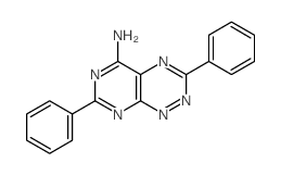 Pyrimido[5,4-e]-1,2,4-triazin-5-amine,3,7-diphenyl-结构式