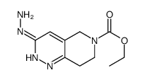 ethyl 3-hydrazinyl-7,8-dihydro-5H-pyrido[4,3-c]pyridazine-6-carboxylate结构式