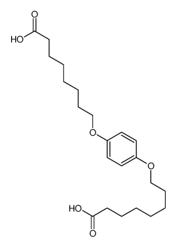 8-[4-(7-carboxyheptoxy)phenoxy]octanoic acid Structure
