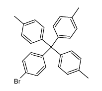 (4-bromophenyl)tris(4-methylphenyl)methane结构式