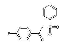 2-(benzenesulfonyl)-1-(4-fluorophenyl)ethanone结构式