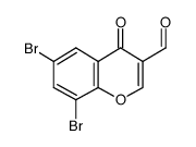 6,8-Dibrom-4-oxo-4H-chromen-3-carbaldehyde Structure