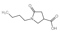 1-Butyl-5-oxopyrrolidine-3-carboxylic acid structure