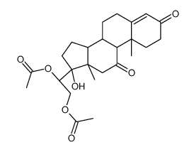 [(2R)-2-acetyloxy-2-[(8S,9S,10R,13S,14S,17R)-17-hydroxy-10,13-dimethyl-3,11-dioxo-1,2,6,7,8,9,12,14,15,16-decahydrocyclopenta[a]phenanthren-17-yl]ethyl] acetate结构式