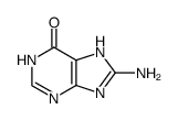 8-amino-1,7-dihydro-purin-6-one结构式