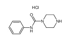 piperazine-1-carboxylic acid phenylamide hydrochloride Structure