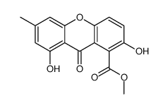 2,8-Dihydroxy-6-methyl-9-oxo-9H-xanthene-1-carboxylic acid methyl ester picture