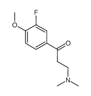 3-(dimethylamino)-1-(3-fluoro-4-methoxyphenyl)propan-1-one Structure