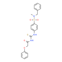 N-{[(4-{[benzyl(methyl)amino]sulfonyl}phenyl)amino]carbonothioyl}-2-phenoxyacetamide结构式