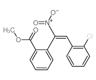 2-Stilbenecarboxylicacid, 2'-chloro-a-nitro-,methyl ester, (E)- (8CI) Structure