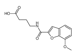 4-[(7-methoxy-1-benzofuran-2-carbonyl)amino]butanoic acid Structure