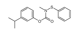 (3-propan-2-ylphenyl) N-methyl-N-phenylsulfanylcarbamate Structure