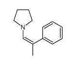 1-(2-phenylprop-1-enyl)pyrrolidine结构式