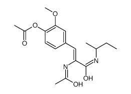 [4-[(E)-2-acetamido-3-(butan-2-ylamino)-3-oxoprop-1-enyl]-2-methoxyphenyl] acetate结构式