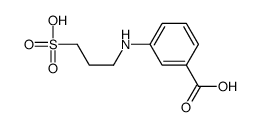 3-(3-sulfopropylamino)benzoic acid Structure