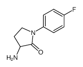 3-amino-1-(4-fluorophenyl)pyrrolidin-2-one结构式