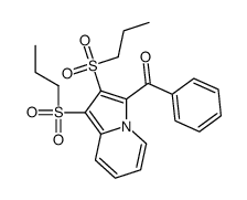 [1,2-bis(propylsulfonyl)indolizin-3-yl]-phenylmethanone Structure