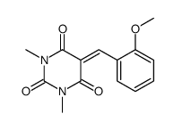 5-[(2-methoxyphenyl)methylidene]-1,3-dimethyl-1,3-diazinane-2,4,6-trione结构式