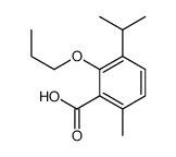 3-Propoxy-p-cymene-2-carboxylic acid Structure