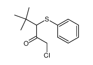 1-Chlor-4,4-dimethyl-3-phenylthio-2-pentanon Structure