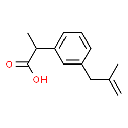 Benzeneacetic acid,-alpha--methyl-3-(2-methyl-2-propenyl)- (9CI)结构式