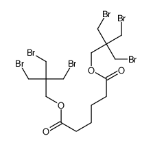 Hexanedioic acid bis[3-bromo-2,2-bis(bromomethyl)propyl] ester结构式