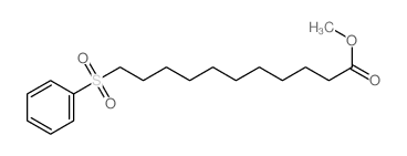 methyl 11-(benzenesulfonyl)undecanoate结构式