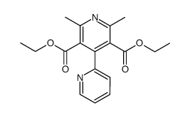 diethyl 2',6'-dimethyl-[2,4'-bipyridine]-3',5'-dicarboxylate Structure