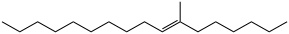 (E)-7-Methyl-7-heptadecene Structure