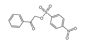 2-[(4-Nitrobenzenesulfonyl)oxy]-1-phenylethanone Structure