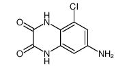 7-amino-5-chloro-1,4-dihydroquinoxaline-2,3-dione Structure