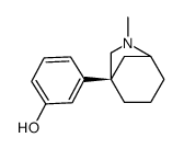 (-)-3-[6-Methyl-6-azabicyclo[3.2.1]octan-1-yl]phenol结构式