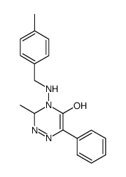 3-methyl-4-(4-methyl-benzylamino)-6-phenyl-3,4-dihydro-2H-[1,2,4]triazin-5-one Structure