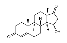 15α-hydroxy-4-androsten-3,17-dione结构式