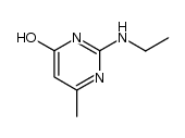2-Ethylamino-6-methyl-4-pyrimidinol Structure