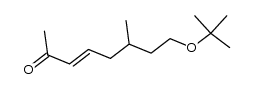 8-tert-butoxy-6-methyl-oct-3t-en-2-one Structure