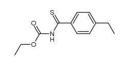 N-Ethoxycarbonyl-4-ethyl-benzylthioamid结构式