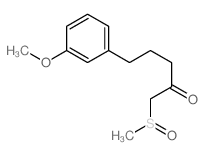 2-Pentanone,5-(3-methoxyphenyl)-1-(methylsulfinyl)- structure