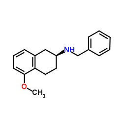 (S)-5-甲氧基-1,2,3,4-四氢-N-(苯甲基)-2-萘胺结构式