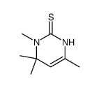 3,4,4,6-tetramethyl-3,4-dihydro-1H-pyrimidine-2-thione结构式