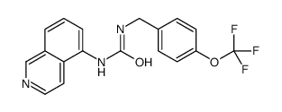 1-isoquinolin-5-yl-3-[[4-(trifluoromethoxy)phenyl]methyl]urea Structure