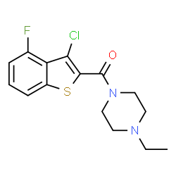 Piperazine, 1-[(3-chloro-4-fluorobenzo[b]thien-2-yl)carbonyl]-4-ethyl- (9CI) picture
