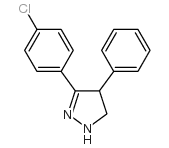 3-(4-氯苯基)-4- 苯基-4,5-二氢-1H-吡唑图片