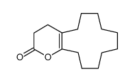 3-oxo-2-oxabicyclo<4.10.0>hexadeca-1(6)-ene结构式